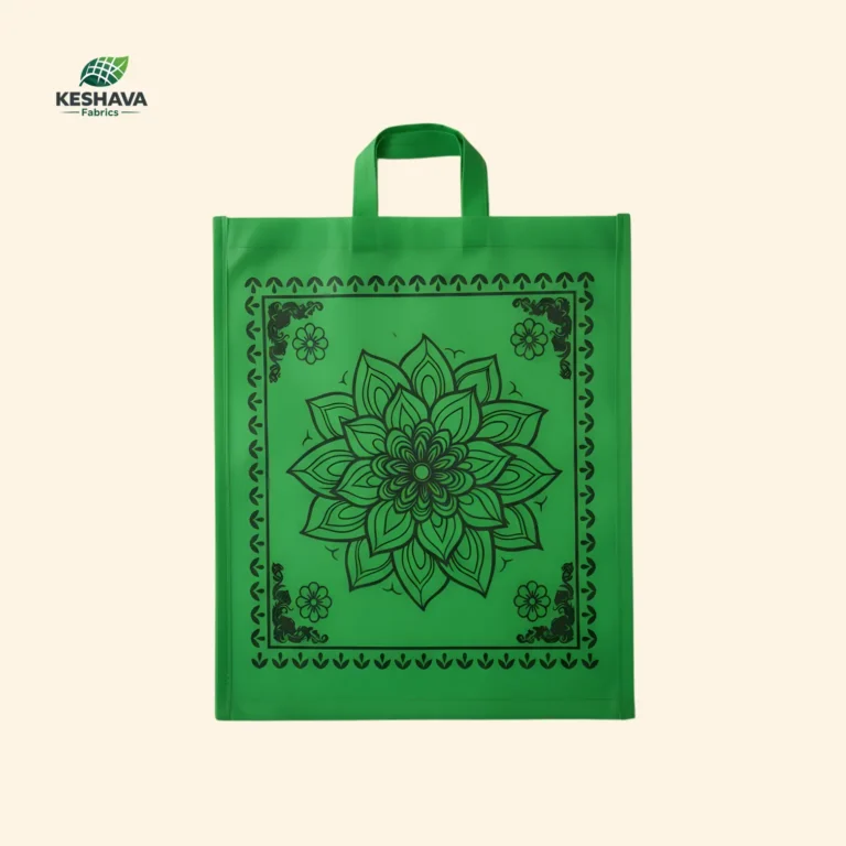 Green Mandala Shopping Bag