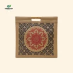 Kattapai Mandala Jute Tote Bag – Golden Brown
