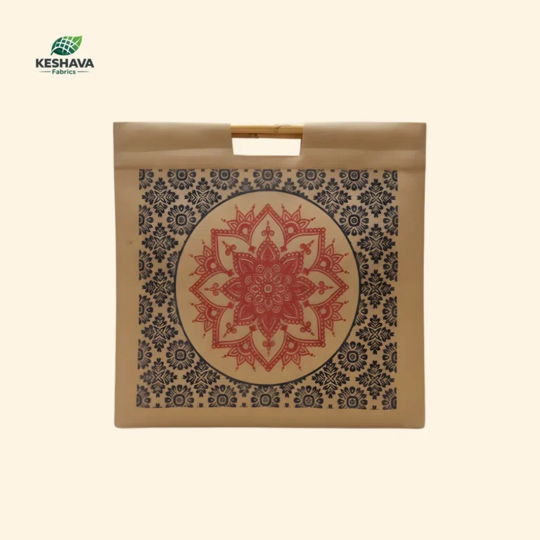 Kattapai Mandala Jute Tote Bag – Golden Brown