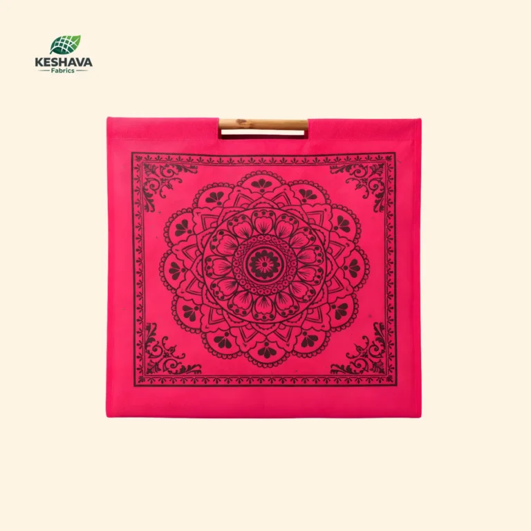 Kattapai Hot Pink Mandala Bamboo Bag