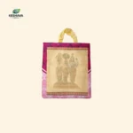 Rama Darbar Print Non-Woven Box-Type Thamboolam Bag - Image 4